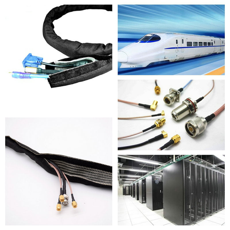 EMI Velcro Shielding Cable Management Sleeve