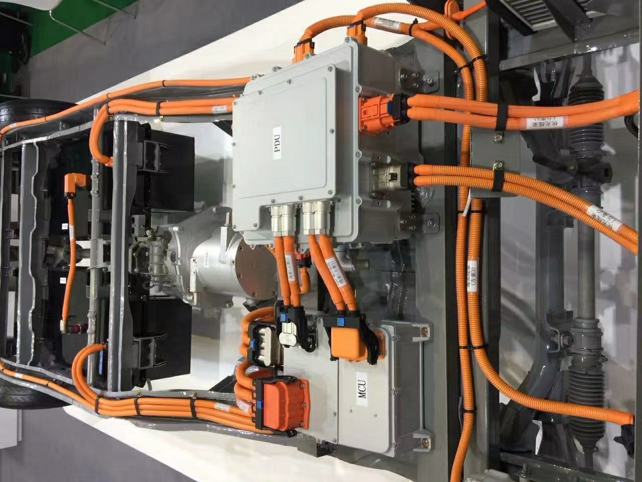 Orange Corrugated Wire Loom Conduit